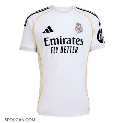 Muški Nogometni Dres Real Madrid Vinicius Junior #7 Domaci 2025-26 Kratak Rukav Muški Nogometni Dres Real Madrid Vinicius Junior #7 Domaci 2025-26 Kratak Rukav